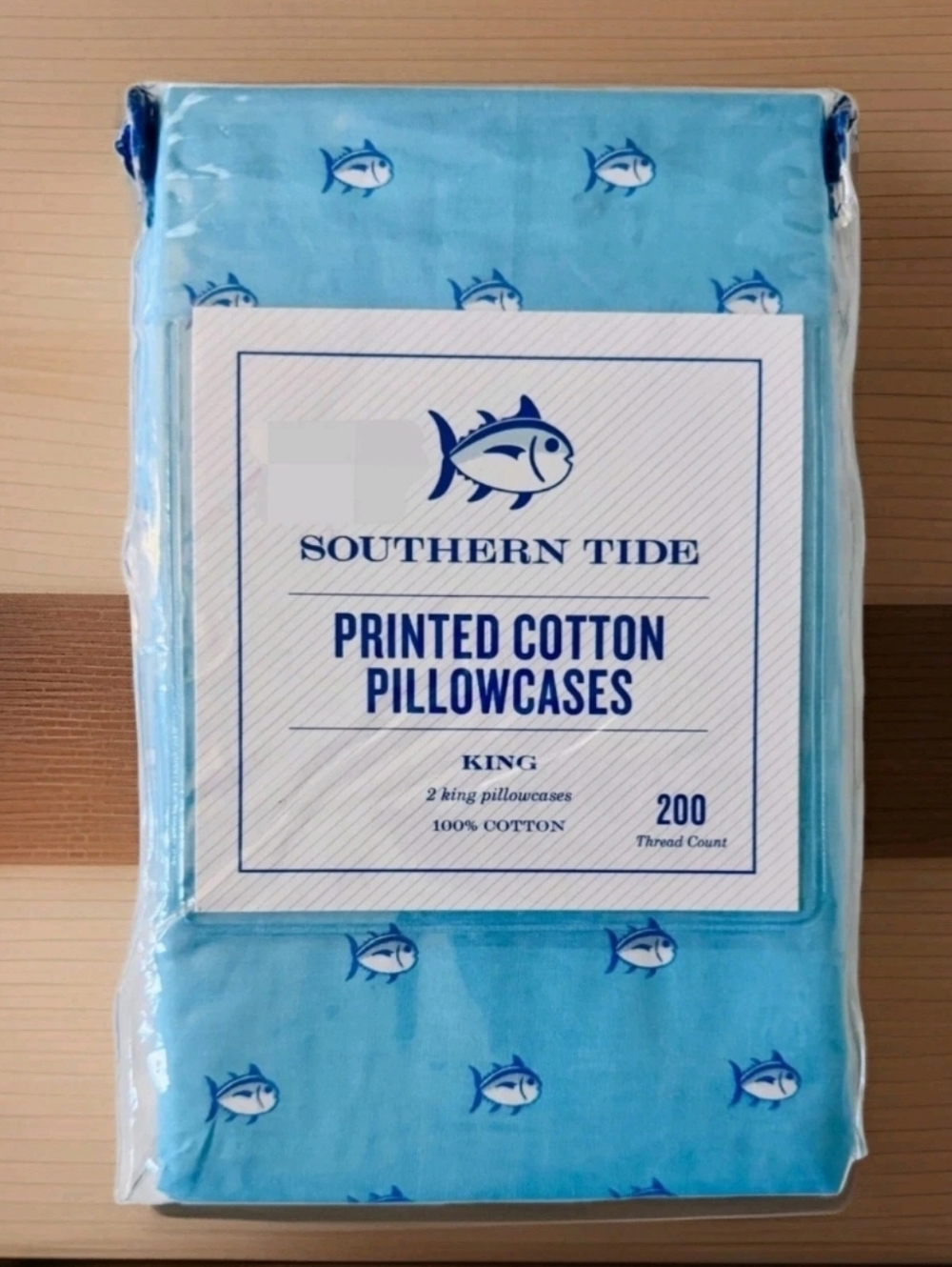 New Southern Tide King pillow cases Skipjack color Topaz